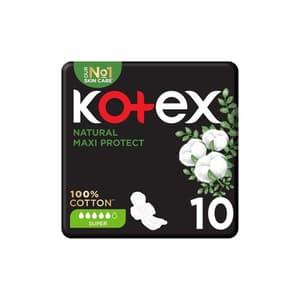 KOTEX NATURAL MAXI PROTECT SUPER 10 PIECES