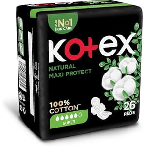 KOTEX NATURAL MAXI PROTECT NORMAL 26