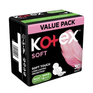 KOTEX MAXI SOFT SUPER 30 PIECES