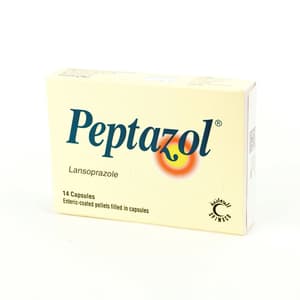 PEPTAZOL 30 MG 14 CAPSULES