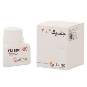 GASEC 20 MG 14 CAPSULES
