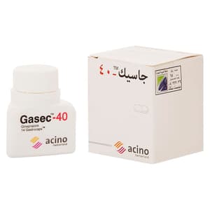 GASEC 40 MG 14 CAPSULES