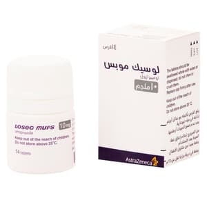 LOSEC MUPS 10 MG 14 TABLETS