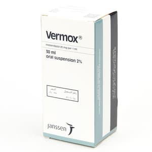 VERMOX 100 MG / 5 ML SUSPENSION 30 ML