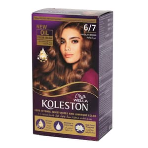 KOLESTON HAIR COLOR CREAM KIT 6/7 CHOCOLATE BROWN 100 ML