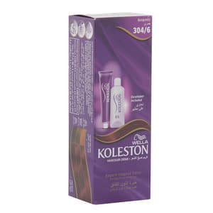 KOLESTON HAIR COLORING CREAM 304/6 BURGUNDY COLOR