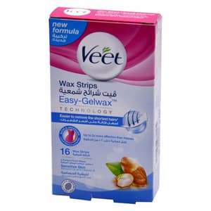 VEET WAX STRIPS WITH ARGAN OIL FOR BIKINI & UNDERARM