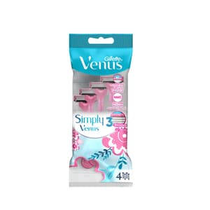GILLETTE SIMPLY VENUS 3 DISPOSABLE 4 PIECES