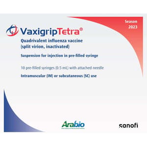 VAXIGRIP (INFLUENZA)15 MCG 0.5 ML 1 PREFILLED SYRINGES