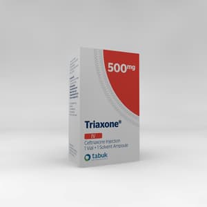 ترايكسون 0.5 جم حقنة عن طريق الوريد 1 فيال
