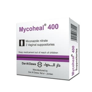 مايكوهيل 400 ملجم 3 تحاميل مهبلية