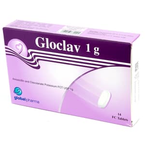 GLOCLAV 1 GM 14 TABLETS