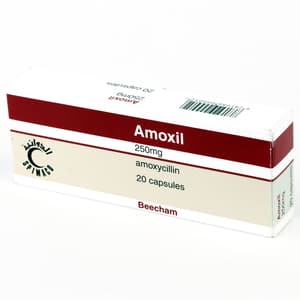 AMOXIL 250 MG 20 CAPSULES