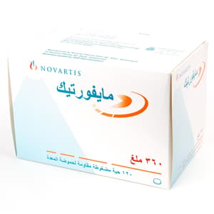 MYFORTIC 360 MG 120 TABLETS