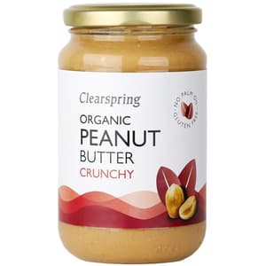 ORGANIC CLEARSPRING PEANUT BUTTER CRUNCHY 350 GM