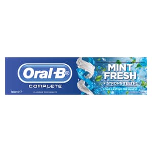 ORAL B COMPLETE EXTRA FRESH FLUORIDE TOOTHPASTE WITH MINT 100 ML