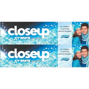 CLOSE UP ICY WHITE WINTER BLAST TOOTHPASTE 2 X 75 ML (SPECIAL OFFER)