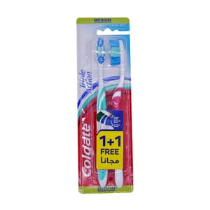 COLGATE TOOTH BRUSH TRIPPLE ACTION MEDIUM (OFFER 1 + 1 FREE)