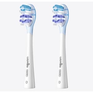 USMILE ADVANCED WHITENING BRUSH HEAD WHITE 2 PIECES