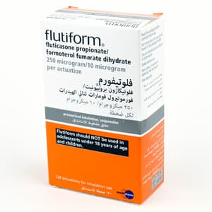 FLUTIFORM 250 / 10 MCG METERED DOSE INHALER 120 PUFFS