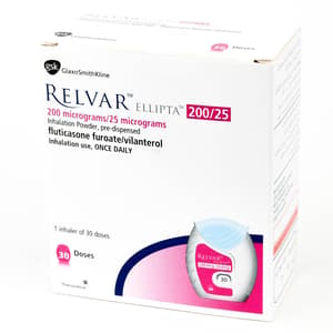 RELVAR ELLIPTA 200 / 25 MCG POWDER INHALER 30 DOSES