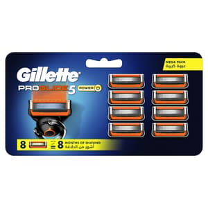 GILLETTE FUSION PRO GLIDE BLADES POWER 8 PIECES