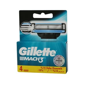 GILLETTE MACH3 BLADES 4 REPLACEABLE PIECES