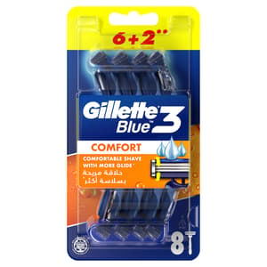 GILLETTE BLUE 3, 8 PIECES