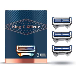 GILLETTE KING C NECK BLADES + 3 RAZORS