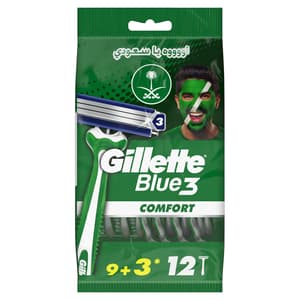GILLETTE BLUE 3 COMFORT SPORT 12 PIECES