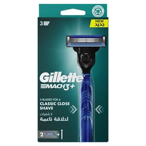 GILLETTE MACH 3 PLUS RAZOR 2 PIECES