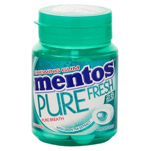 MENTOS PURE BOTTLE WINTERGREEN CHEWING GUMS