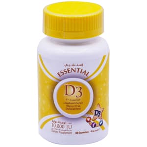 ESSENTIAL VITAMIN D 3 (10.000 IU) 60 CAPSULES