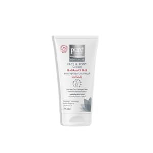 PURE BEAUTY FACE & BODY MOISTURIZING FRAGRANCE FREE CREAM 75 ML