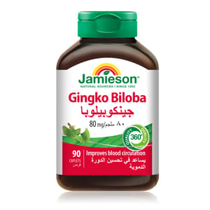JAMIESON GINKGO BILOBA 80 MG 90 TABLETS