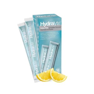 Hydralyte -Colour Free Lemonade flavoured Electrolyte Ice Blocks (16 PIECES )