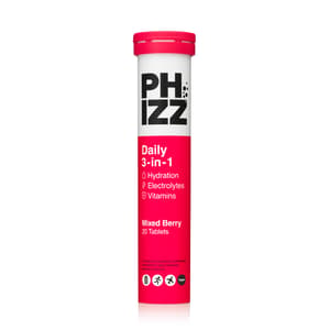 PHIZZ DAILY 3 IN 1 MIXED BERRY EFFERVESCENT 20 TABLETS
