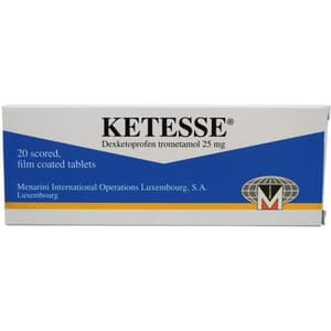 KETESSE 25 MG 20 Tablets