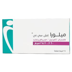 ميلورا إتش سي تي 10 / 160 / 25 ملجم 28 قرصًا