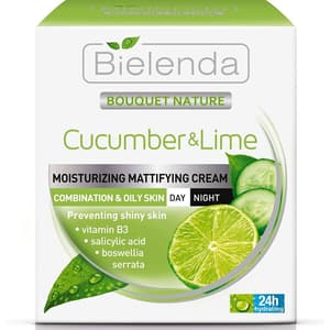 BIELENDA CUCUMBER, LIME MOSTURIZING MATTIFYING CREAM 50 ML