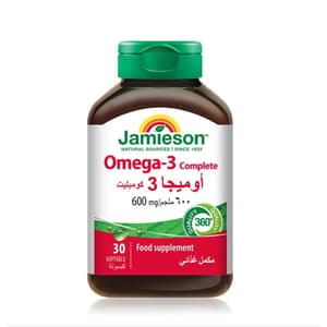 JAMIESON OMEGA 3 COMPLETE 600 MG 30 SOFTGELS