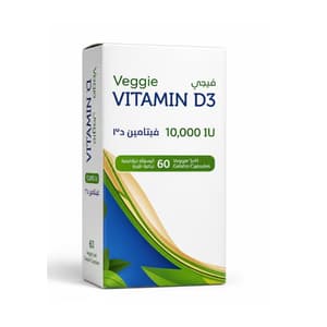VEGGIE VITAMIN D3 10,000 I.U. 60 Capsules
