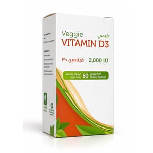 VEGGIE VITAMIN D3 2000 I.U. 60 Capsules