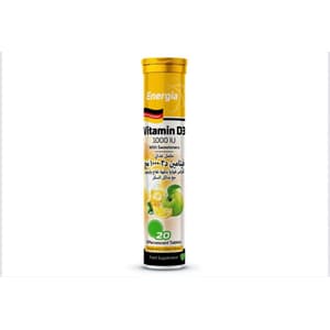 ENERGIA VITAMIN D3 1000 IU 20 EFFERVESCENT TABLETS
