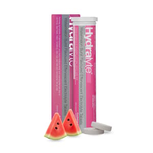HYDRALYTE ELECTROLYTE EFFERVESCENT WATERMELON CRUSH 20 TABLETS